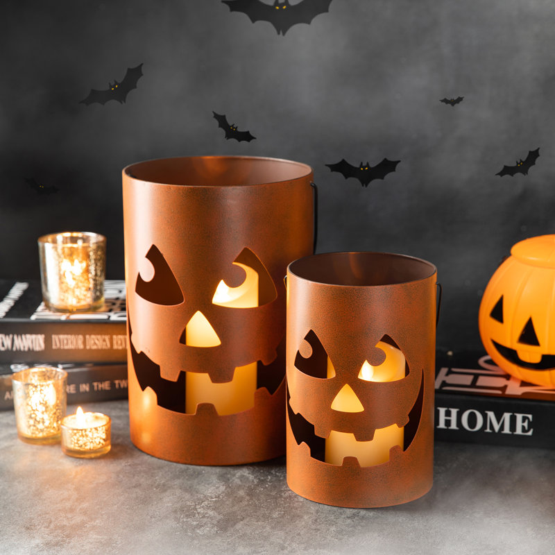 Ensemble de 2 lumières d'Halloween Jack O