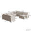 Canapé modulaire en tissu 8 pièces avec repose-pieds 8 pièces-1353028522