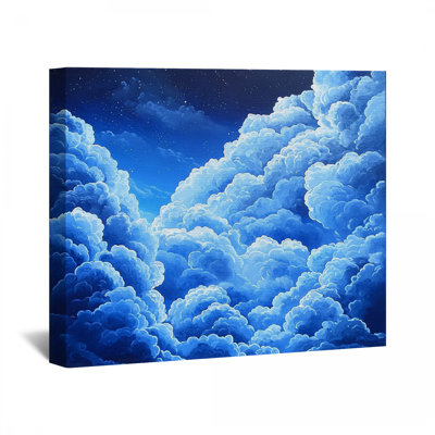 Décoration murale toile nuages - ciel
