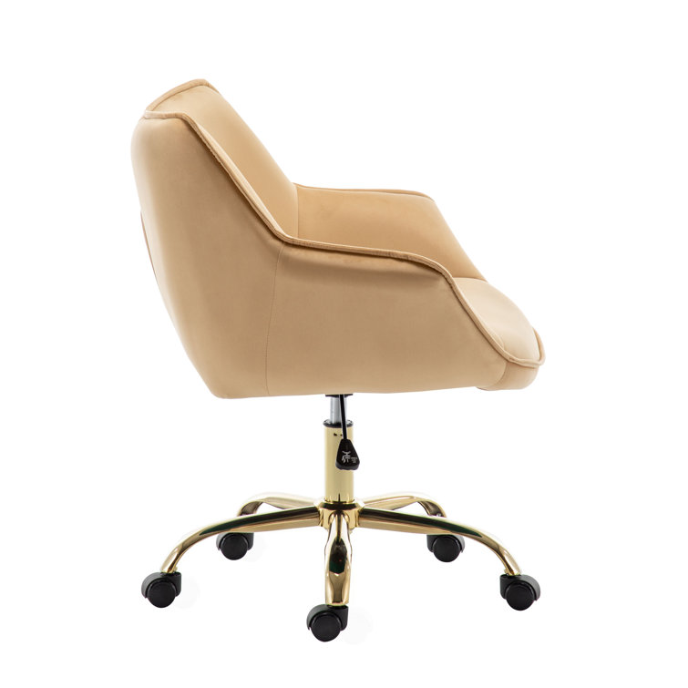 Adan Task Chair Etta Avenue Upholstery Color: Tan