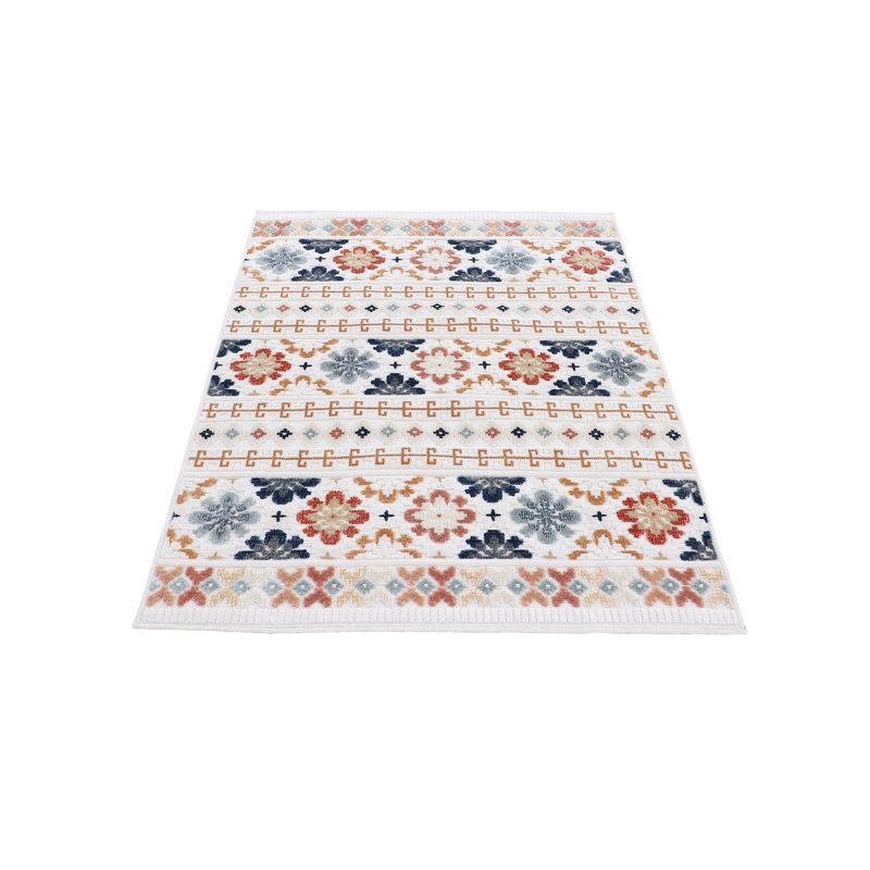 Deja Lufer Cream Indoor / Outdoor Rug, Rectangle 120 x 170cm