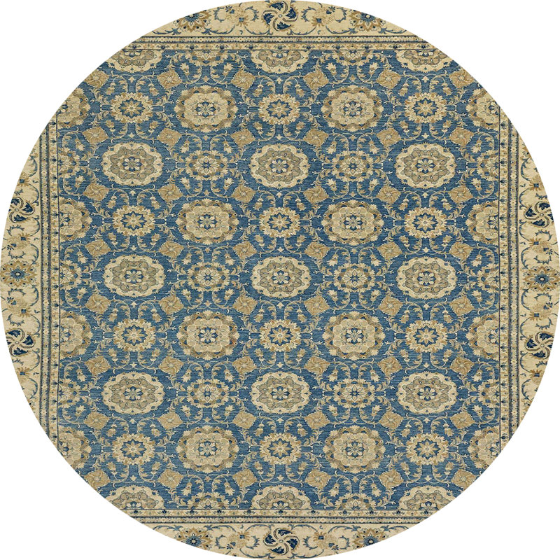 Abstract Indoor Rug, Round 8'