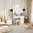 Greyden Makeup Vanity with Hidden Sliding Storage Shelves and Outlets-1540252379