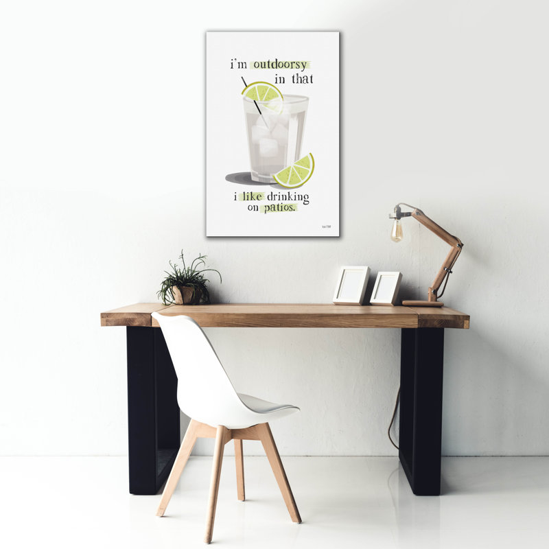  «Outdoory Drink» par House Fenway, art mural sur toile, 26 po x 40 po, H 40 po x l 26 po