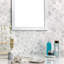 Carreau de mosaïque à jet d'eau en marbre 12,4 po x 14,13 po Linden (6,05 pieds carrés / boîte)-51028915