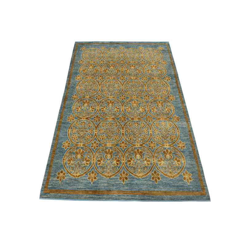 Tapis unique en laine nouvel âge 6 pi x 9 pi 1 po Musema