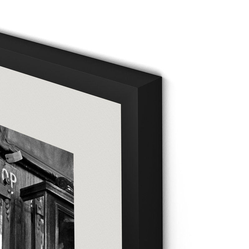 United House Wrecking Print by Barbara Alper, H 32" x W 24", Black Maple