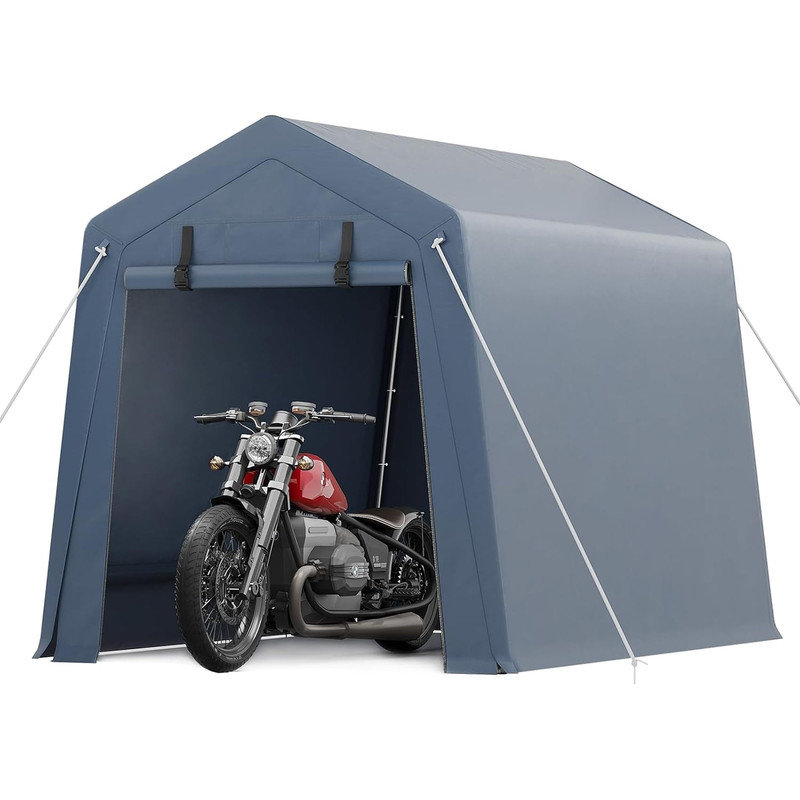 Metro Lane 6 ft. W x 6 ft. D Galvanised Steel Garage Shed