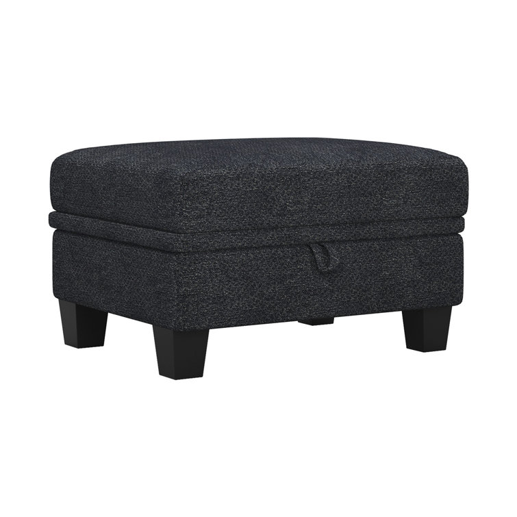 Repose-pieds de rangement polyvalent en chenille pour canapé modulaire modulaire ou comme siège simple ou table basse