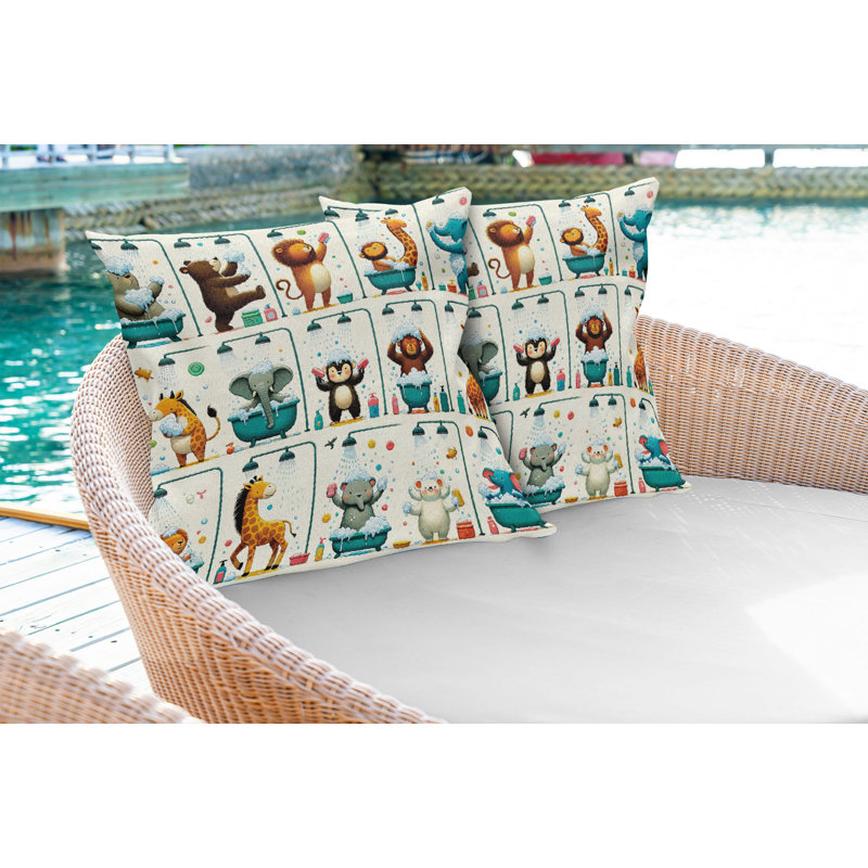 Fabric Reversible Throw Pillow