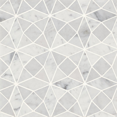 Monet Honed 10'' x 10'' Straight Edge Marble Mosaic Sheet Tile