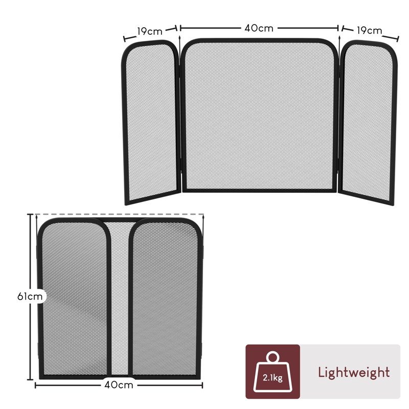 3-Panel Fire Guard