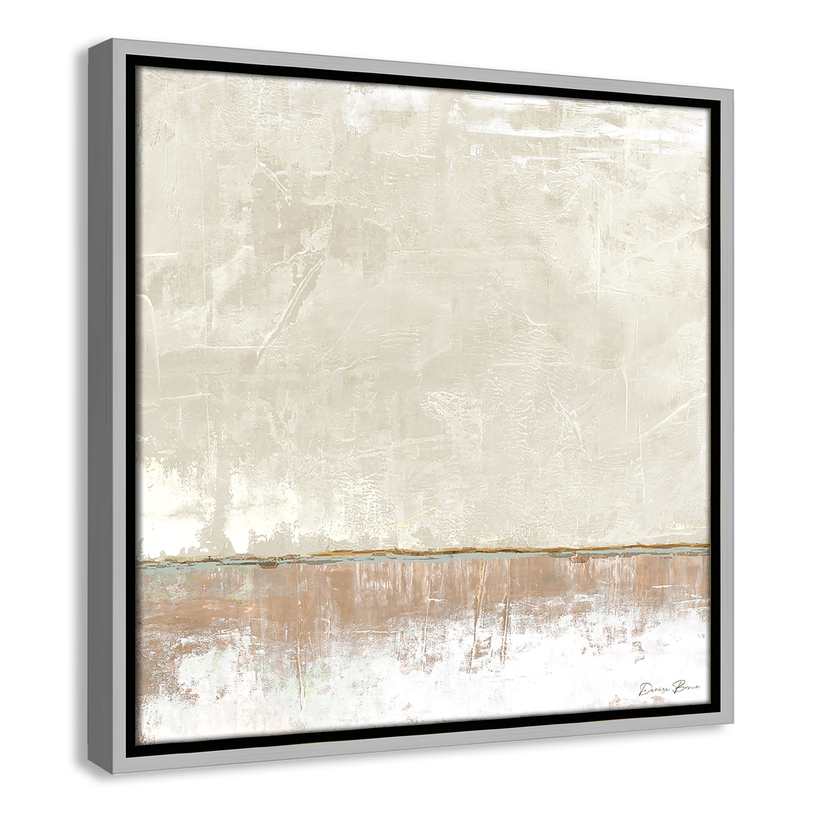 Delevan "Better Days II" Print, 17.5" H x 17.5" W, Silver