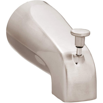 5-1/4" Reach Wall Mount Tub Spout with Front Diverter