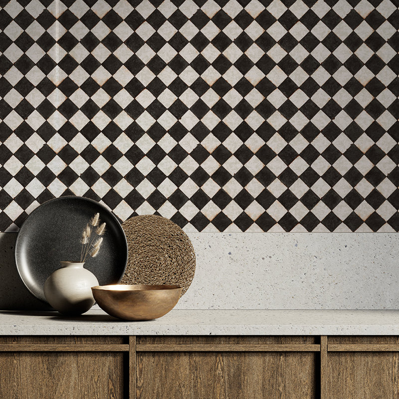 Vintage Check Textured Peel and Stick Wallpaper by Jeremiah Brent