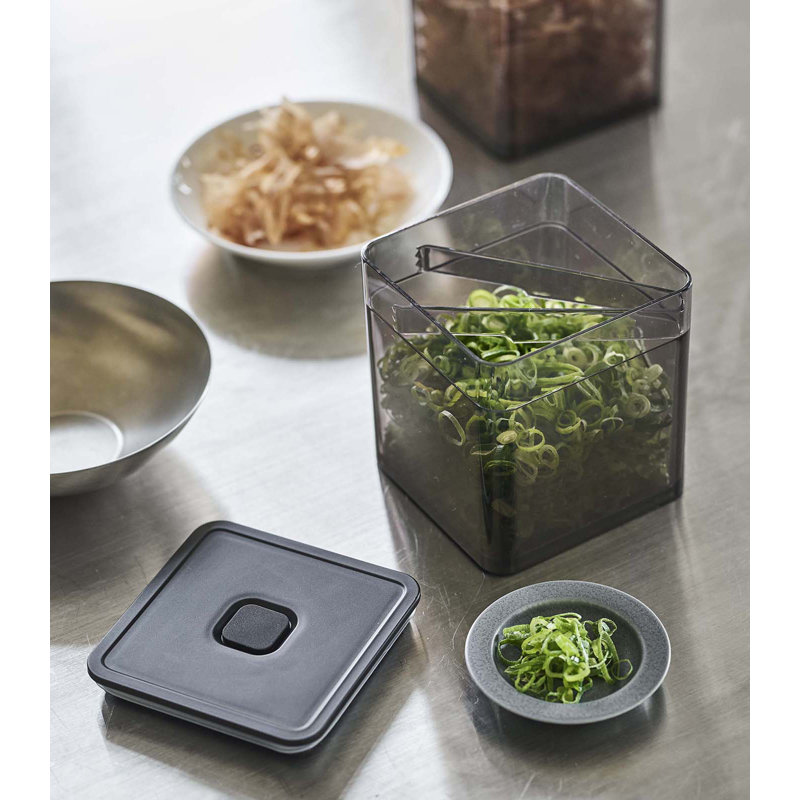 Black Plastic Freezer Safe Meal Prep Jar with Tongs