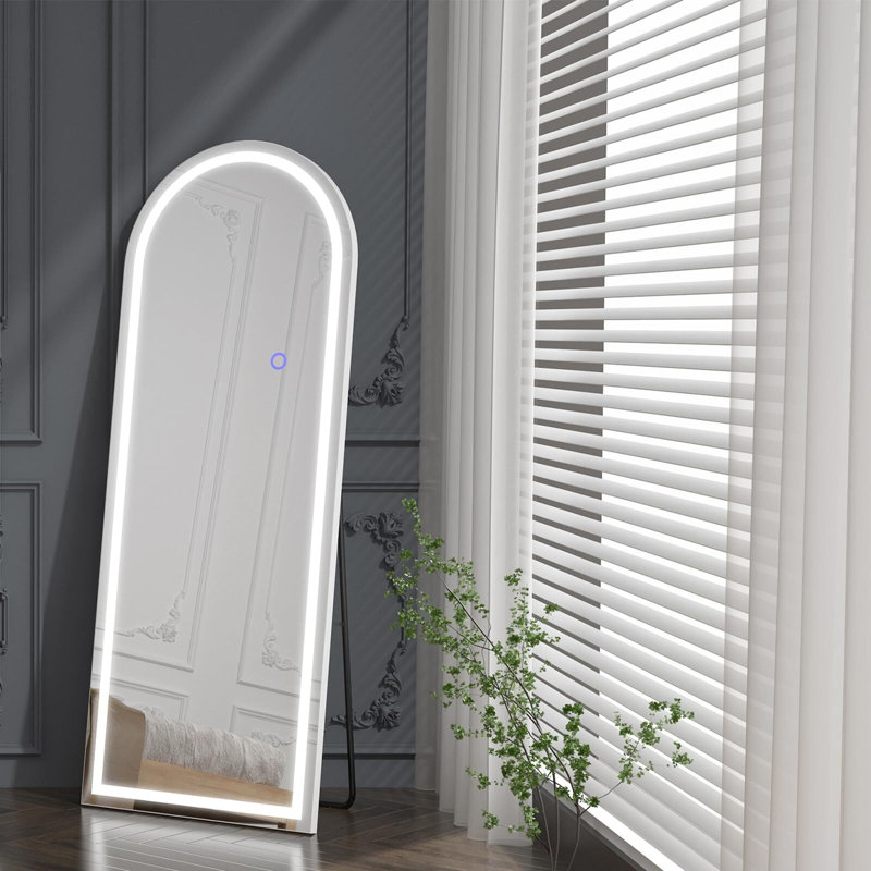 Miroir de plancher, Blanc