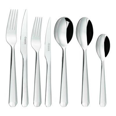 Rivers Collection 84 Piece Stainless Steel Cutlery Set , Service for 12, Rivelin