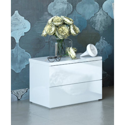 Privilegio 55cm W Manufactured Wood Bedside Table