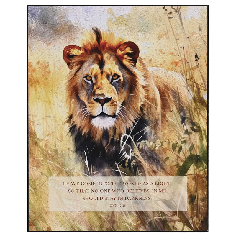 Wall Plaque Lion I Have Come Into The