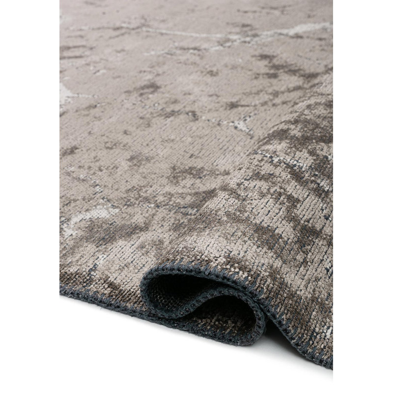 Deimianas Abstract Hand Loom Indoor / Outdoor Area Rug, Rectangle 5'3" x 7'7"