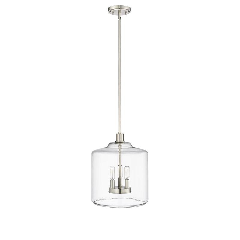 Daisetta 3-Light Pendant light Brushed Nickel