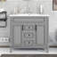 Meuble-lavabo 36 po avec lavabo supérieur-974234505