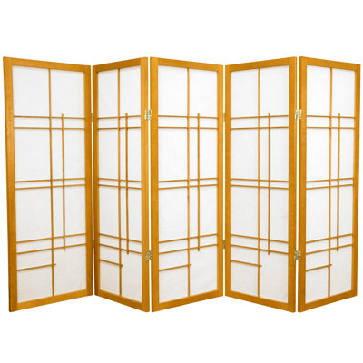 Clara 4 Ft. Short Rice Paper Folding Screen by World Menagerie