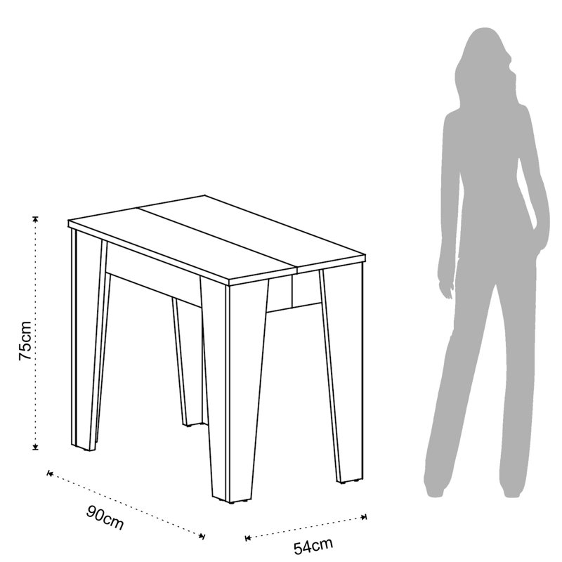 Omeara Solid Wood Dining Table, White