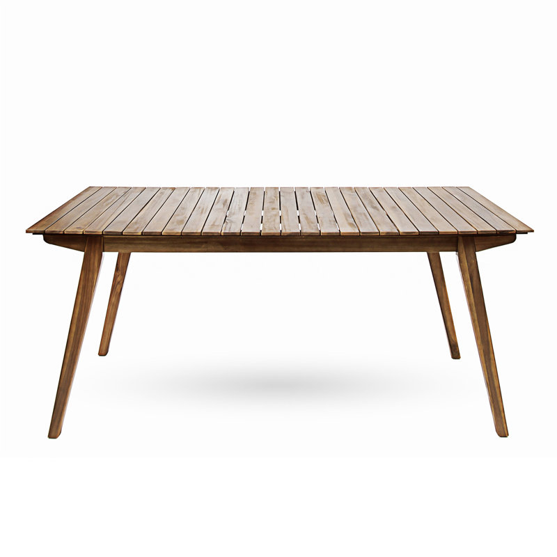 Timor 69" Teak Acacia Wood Outdoor Dining Table