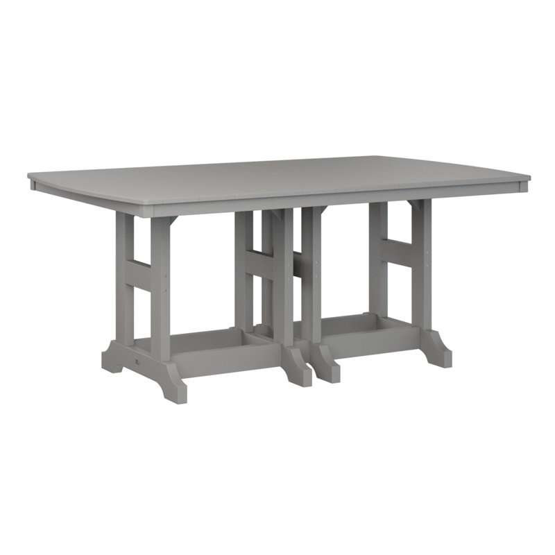 Table de bar rectangulaire Berlin Garden Garden Classic, Gris clair, H 39,5 po x l 72 po x P 44 po