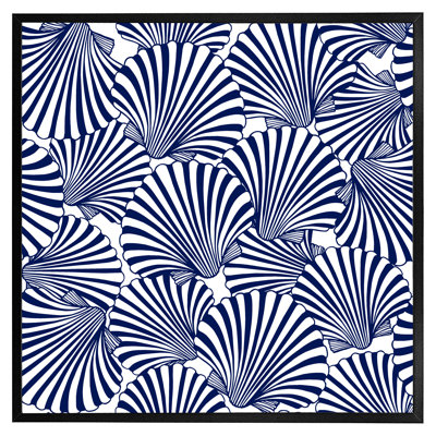 McTurck Striped Sea Shells - Single Picture Frame Print