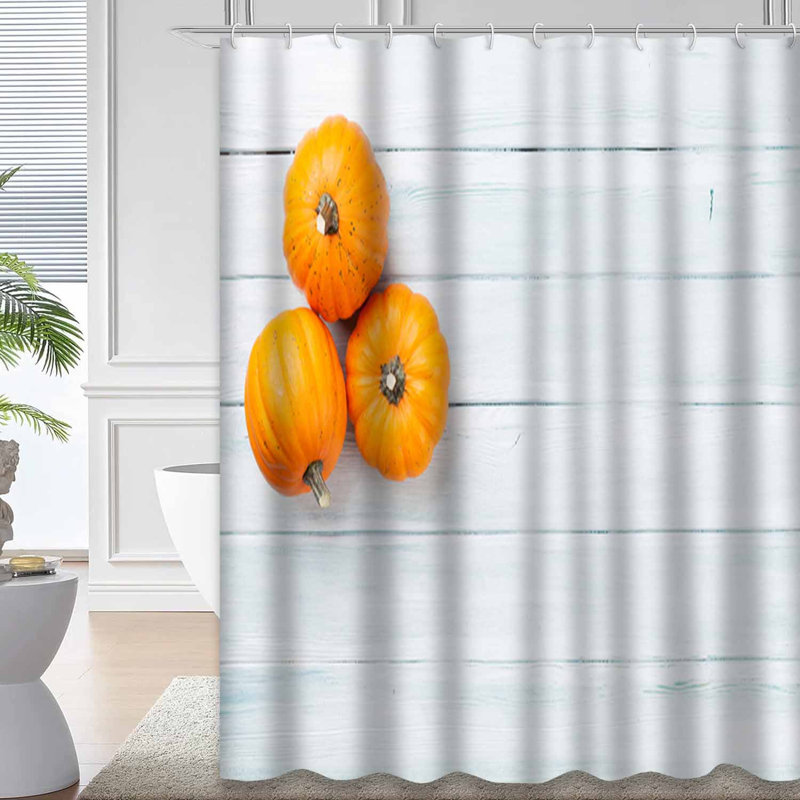 Rideau de douche jaune imperméable, rideaux de douche pour la salle de bain avec 12 crochets, L 72 po x l 78 po
