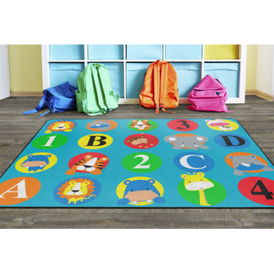 Tapis bleu/vert Brutus