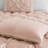 7 Piece Tufted Comforter Set Blush