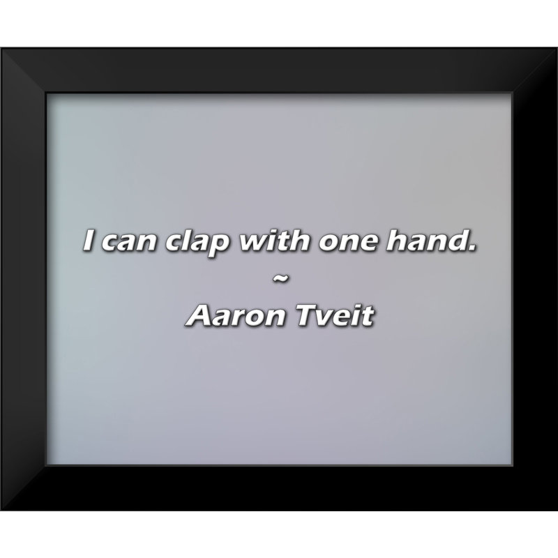 Aaron Tveit Citation: Je sais applaudir d'une seule main.