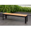 Banc de patio en bois de teck 100% FSC Brix - 4 places