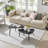 Jisella 2 Piece Semi Nesting Asymmetric Coffee Table Set-804233844