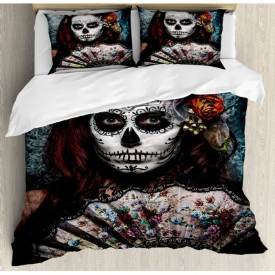 Day Of The Dead Eclectic Duvet Cover