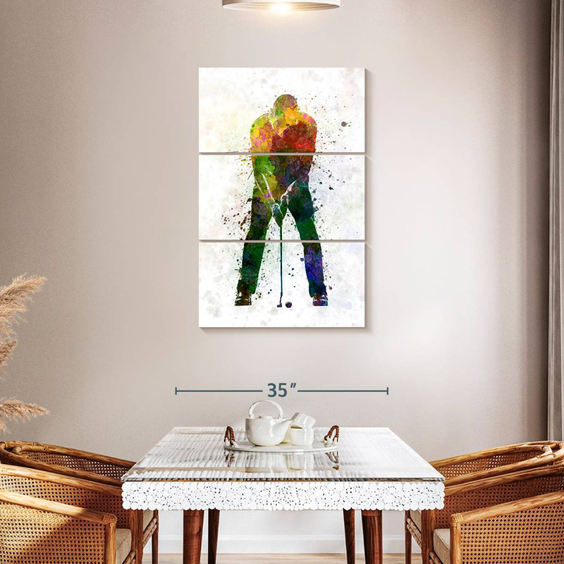 Sireci Golfer Putting Silhouette, 45" H x 28" W