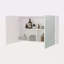 Pharmacie avec miroirs inclus et 2 portes