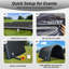 Entrée de tunnel de sport gonflable 20 x 10 x 10 pi noir avec souffleur - tente gonflable de tunnel d'événement pour les entrées de l'équipe, les présentoirs de marketing et les expositions-378666995-386031570