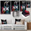 Guitare verte et rouge Groove - guitare, art mural en métal-1301220647