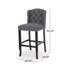 Tabouret de comptoir contemporain à oreilles capitonné 31 po, ensemble de 2