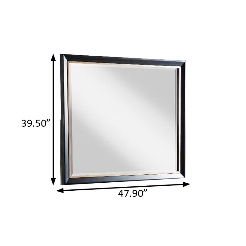 Miroir contemporain l 47,9 ", espresso