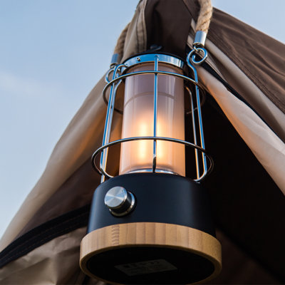 Orkney 26cm Battery Powered Integrated LED Color Changing Outdoor Lantern with Electric Candle