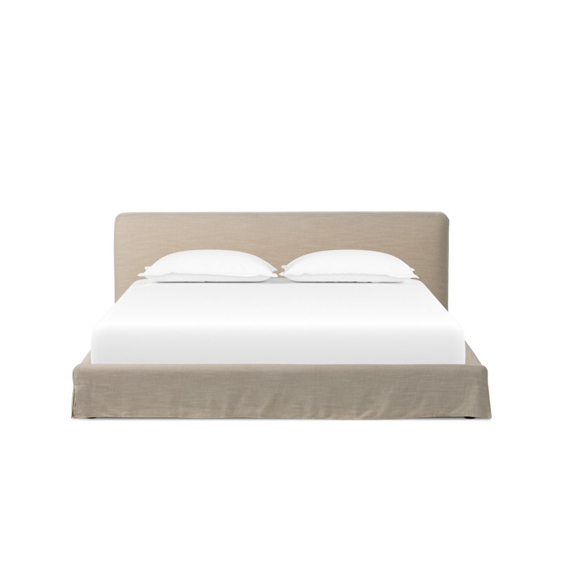 Aidan Slipcover Bed-Savoy Parchment-Queen, Queen