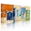 Tableau abstrait libellule sur toile tendue (lot de 3)-1687755356