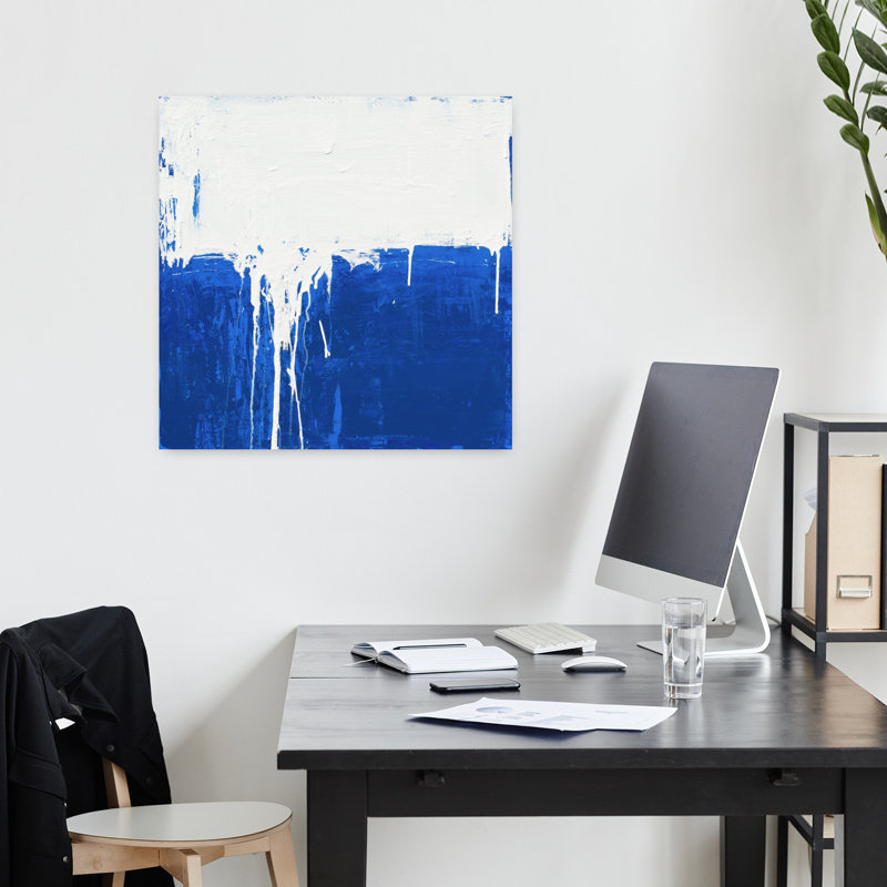 Escape Abstract Art contemporain, H 18 po x l 18 po