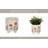 Gracie Oaks 6" Footed Hand Painted Planter, Multi